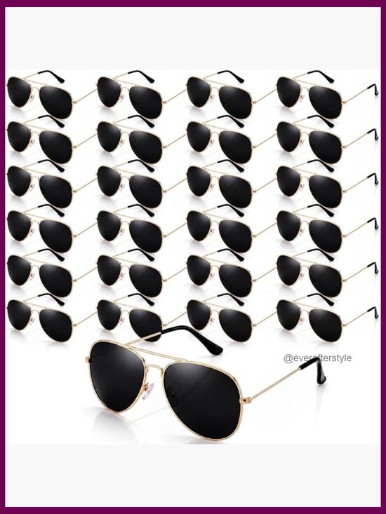 25 Pack Classic Pilot Sunglasses Polarized Military Driving Sun Glasses UV